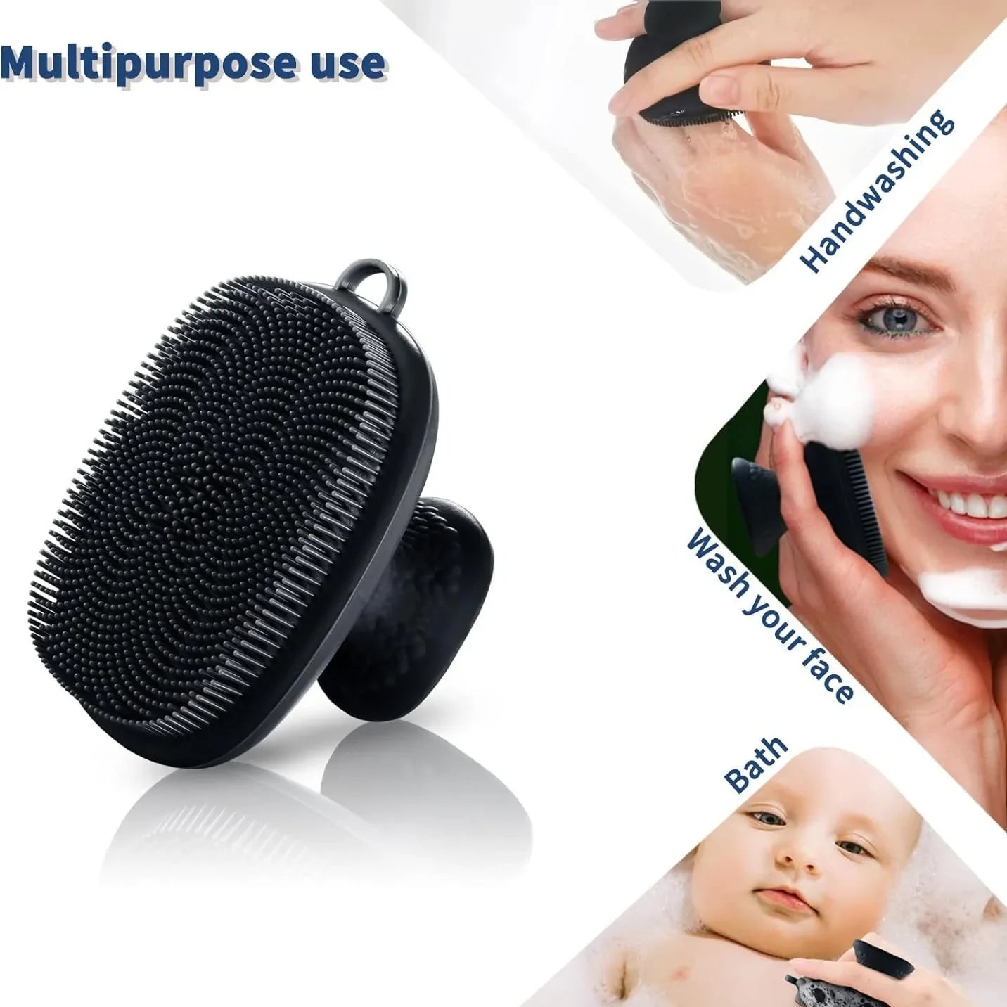 Glow Beauty Silicone Face Scrubber Gentle Facial Cleansing for Healthy - Looking Skin